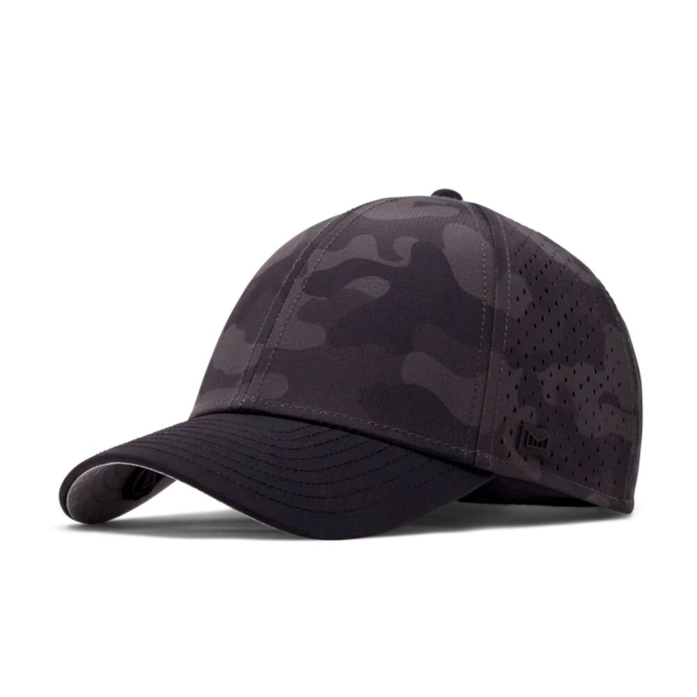Melin A-Game Hydro Black Camo Performance Snapback Besom Pocket Men's OS